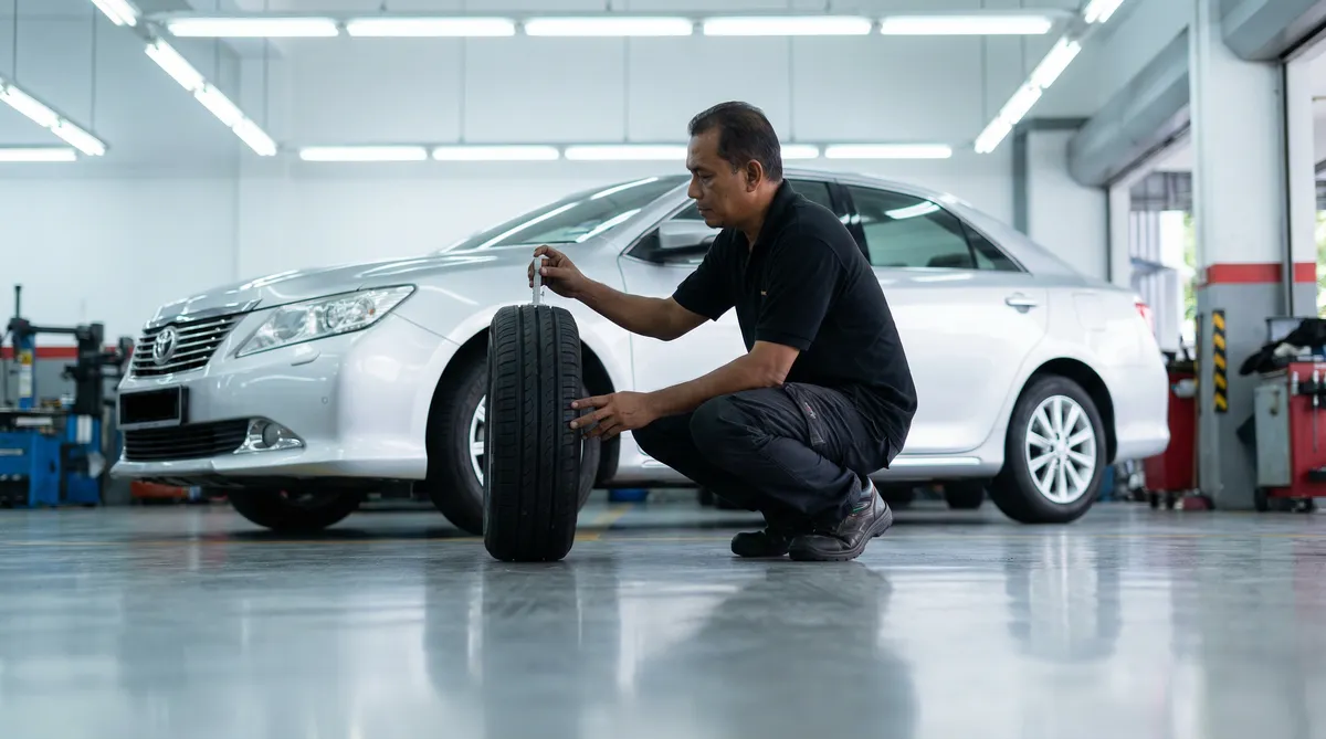 Car tire and wheel safety inspection